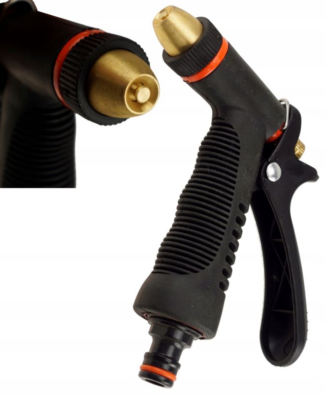 Metalowy FEINZ Pistolet Zraszacz Do Węża Ogrodo. Mosiądz 1 szt.