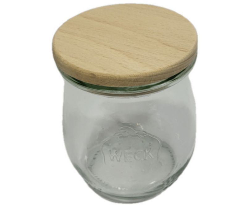 Słoik MODO24 Weck 220 ml fi 60 tulip drewniane wieko 1 kpl.
