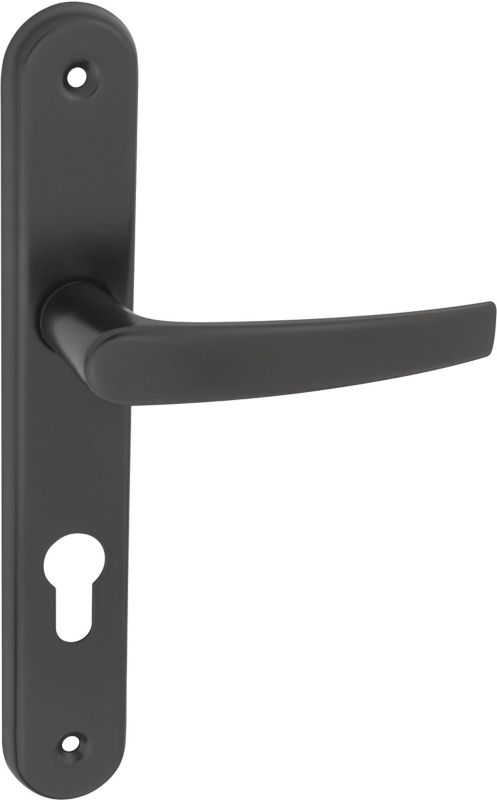 Klamka drzwiowa Metro 72 mm na wkładkę lakierowana czarna