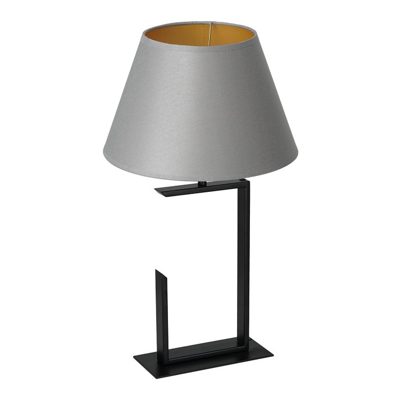 Lampa stołowa Luminex Table Lamps czarny mat-szara-złota 1 x E27 x 15W IP20 wym: 52 x 30 x 30 cm metal - 1 szt.