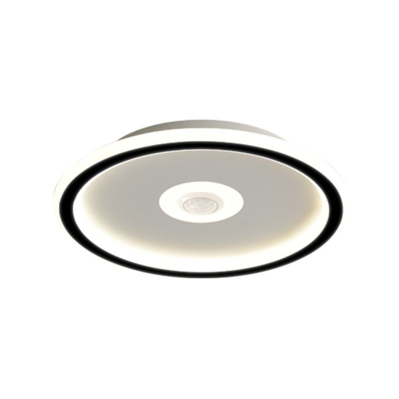 Plafon sufitowy nowoczesny Abigali Slim Motion czarno-biały LED 24W 4000K 1800lm IP20 wym: 4,5 x 30 x 30 cm metal - 1 szt.