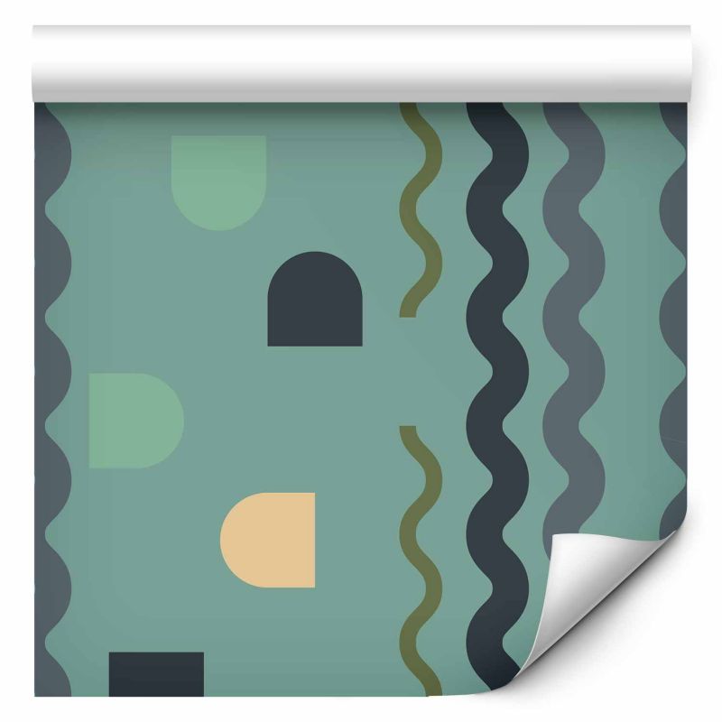 Tapeta flizelinowa Artgeist 110g/m2 Tła i desenie turkusowa 50x1000 (10 części) WSR10m1444 rolka 1 szt