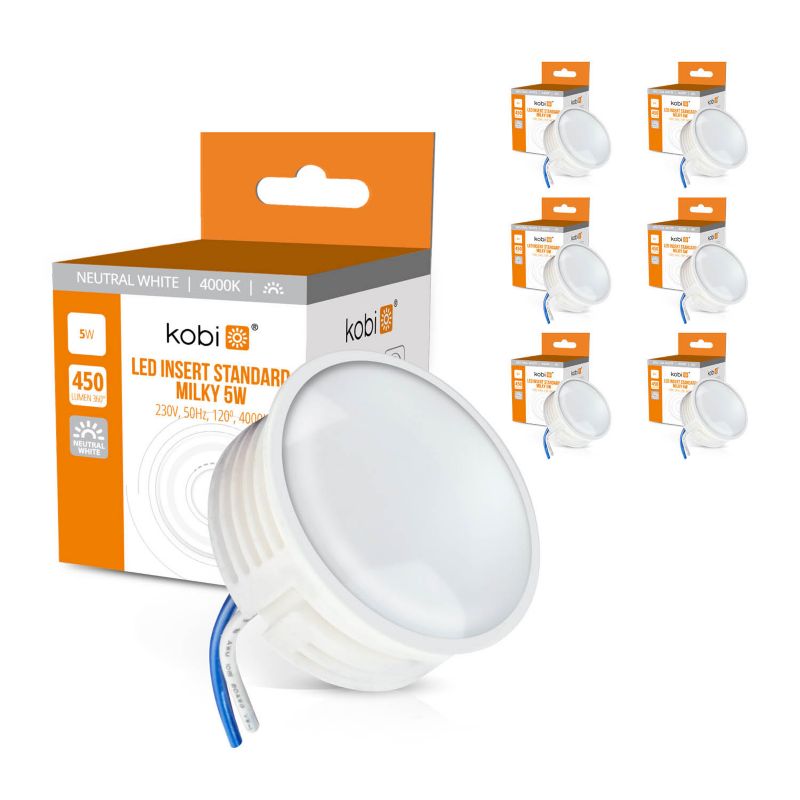Żarówki LED Kobi insert 5W 4000K 6 szt.