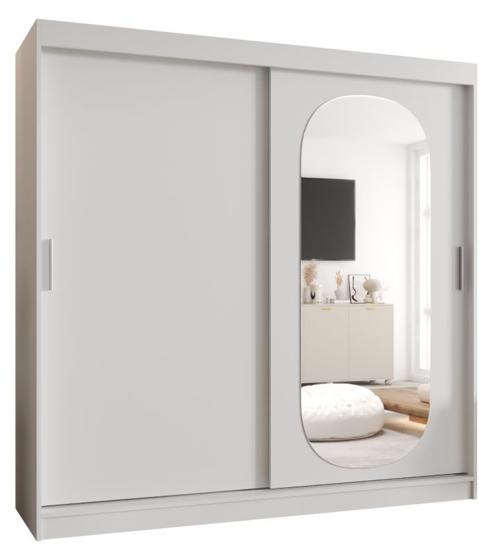 Szafa przesuwna Garderoba Abiks ROYAL 200 biały mat 1szt.