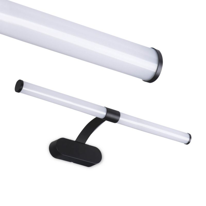 Oprawa ścienna LED LightLogic IP44 LL BIRE 8W-B 66236 czarna kinkiet nad lustro 60cm 1 szt.