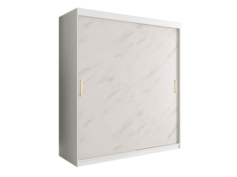 Szafa MIRJAN 24 Marmur T 180 biały mat / biały marmur 1 szt.