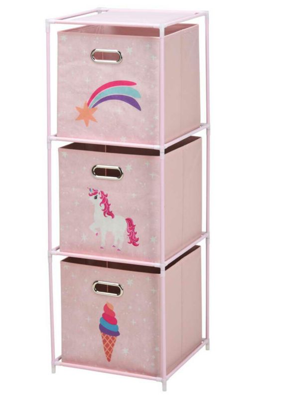 Regał Na Zabawki Z 3 Pojemnikami STORAGE SOLUTIONS 35x35x102 cm 1 szt.