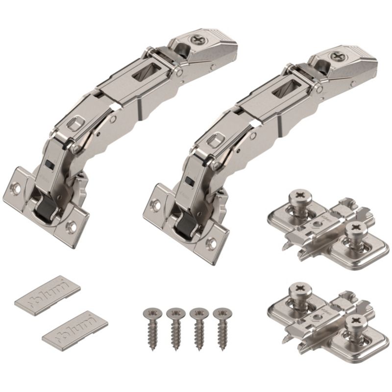 Zawias puszkowy Blum nakładany 155 stopni z prowadnikiem 2 szt.