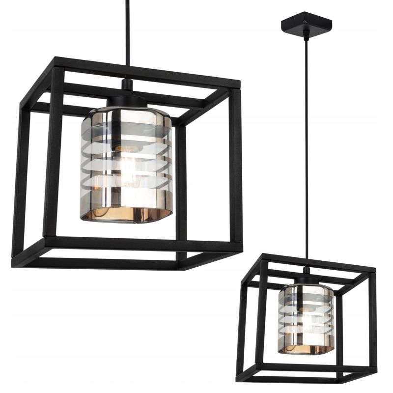 Lampa sufitowa wisząca Light Home LH Helix Cage 1x E27 60W bezbarwny 1szt