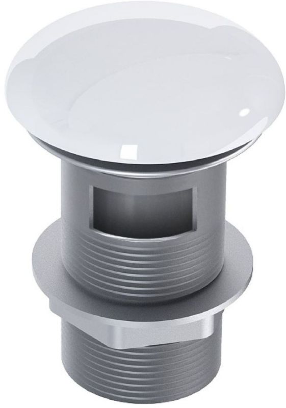 Korek umywalkowy Elita Klik-Klak biały połysk z przelewem, ceramiczny, okrągły 1 szt.