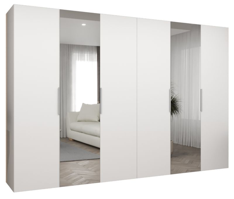 Szafa uchylna Abiks MARBELLA 2 300 wys 202 cm Biały + Kaszmir 1 szt