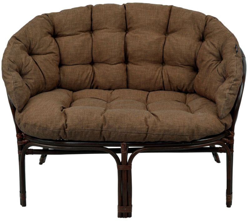 Poduszka na sofę rattanową wiklinową AMPO brązowy 1 szt