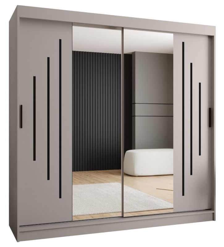 Szafa przesuwna Abiks RUBINO Y1 200 kaszmir 1szt.