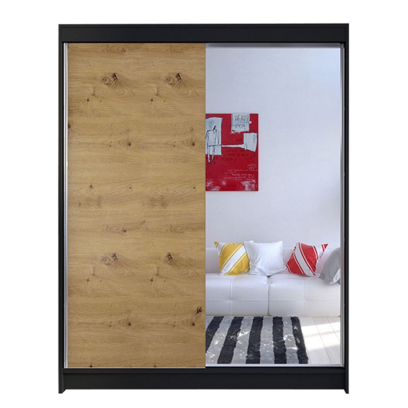 Szafa MIRJAN 24 z drzwiami przesuwnymi Camino I czarny/dąb artisan 1 szt.