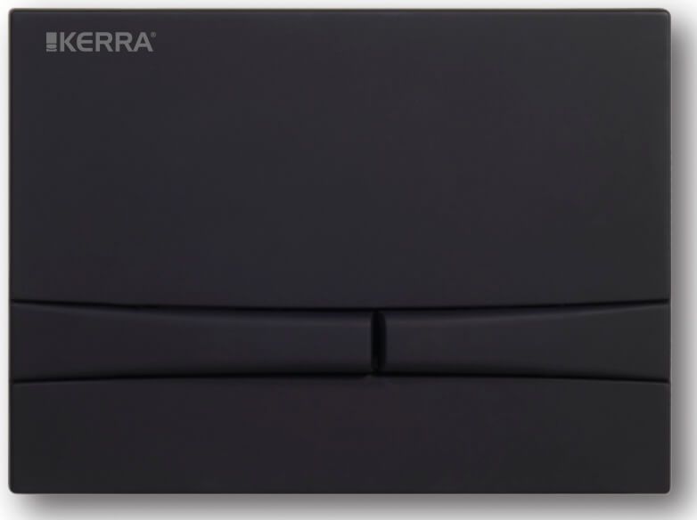 Przycisk dwudzielny Adriatic Kerra czarny 1 szt.