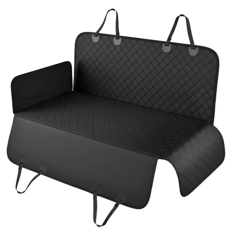 Mata turystyczna dla zwierząt Be-active.pl pokrowiec do auta dla psa kota czarny 1szt