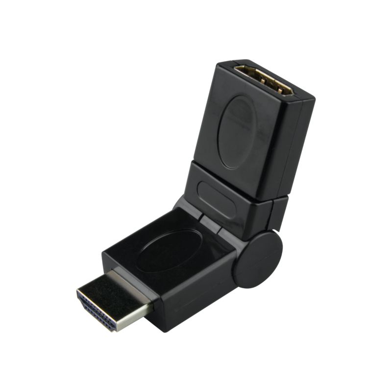 Adapter HDMI DPM Solid kątowy wtyk - gniazdo