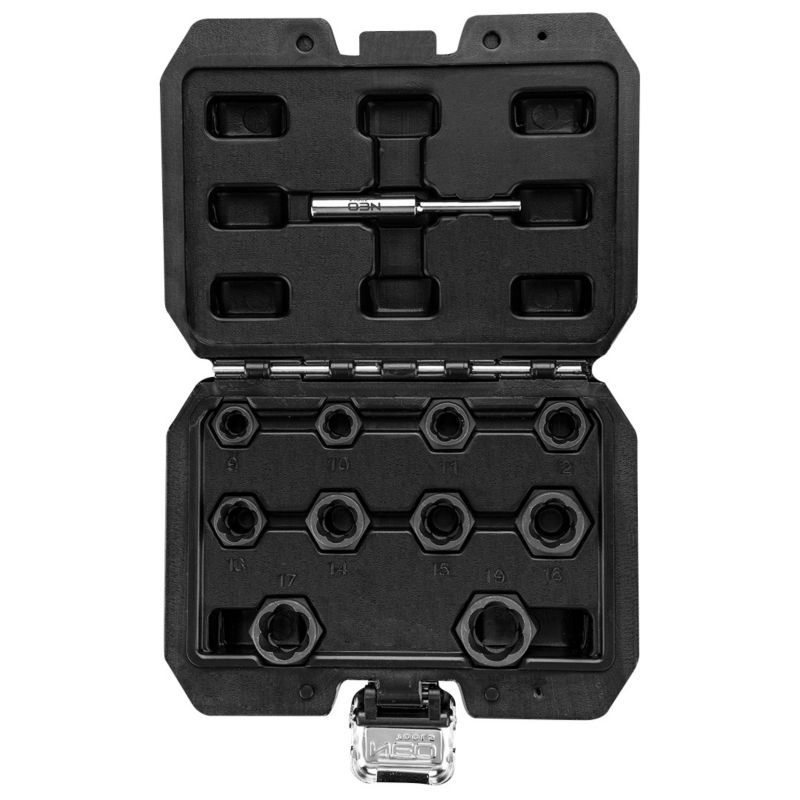 Nasadki do uszkodzonych nakrętek NEO TOOLS krótkie - zestaw 11 szt 1 kpl