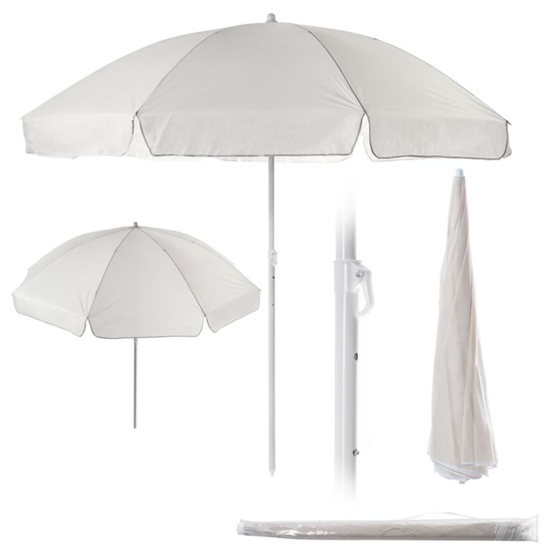 Parasol Ogrodowy KADAX Duży Składany 220cm Plażowy Pokrowiec 1 szt.