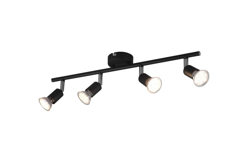 Lampa sufitowa RL Paris czarna 4 x GU10 x 10W wym: 50 x 8 cm - 1 szt.