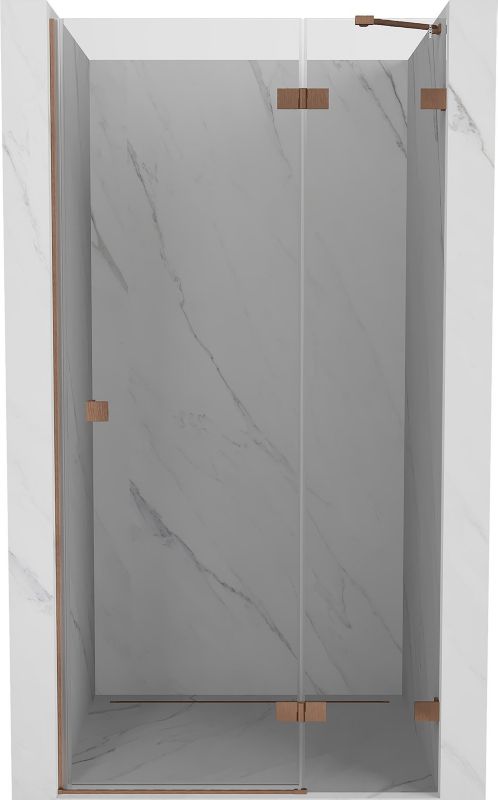 Drzwi prysznicowe Mexen Lunar miedź szczotkowana 115 cm 1 szt.