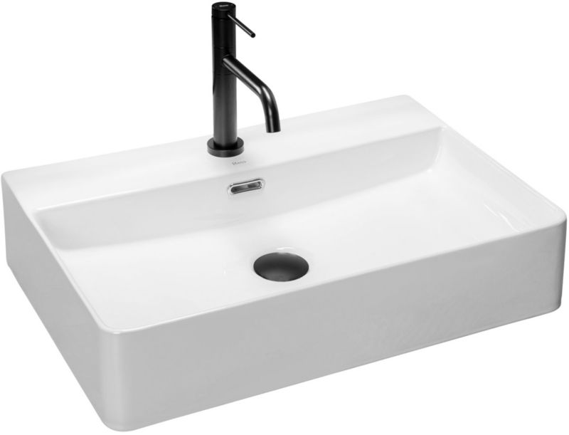 Umywalka Nablatowa Rea Gina 60 Prostokątny Biały 59X43,5X12,5Cm 1 Szt