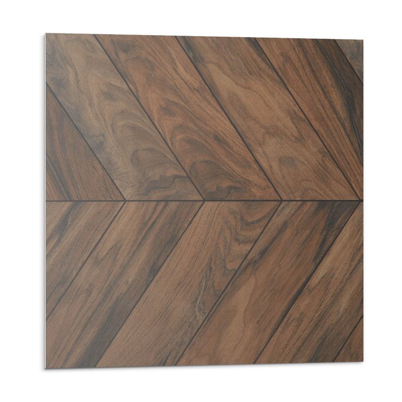 Kafelki samoprzylepne Wallfluent 20x20 cm Motyw deski w stylu jodełki 20 szt.