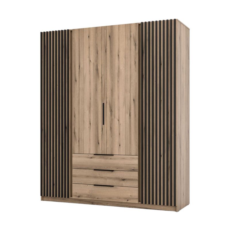 Szafa do przedpokoju 4-drzwiowa z szufladami Bonni Dravero EV/EV-BL 2LAM 2F 3S 1 szt.