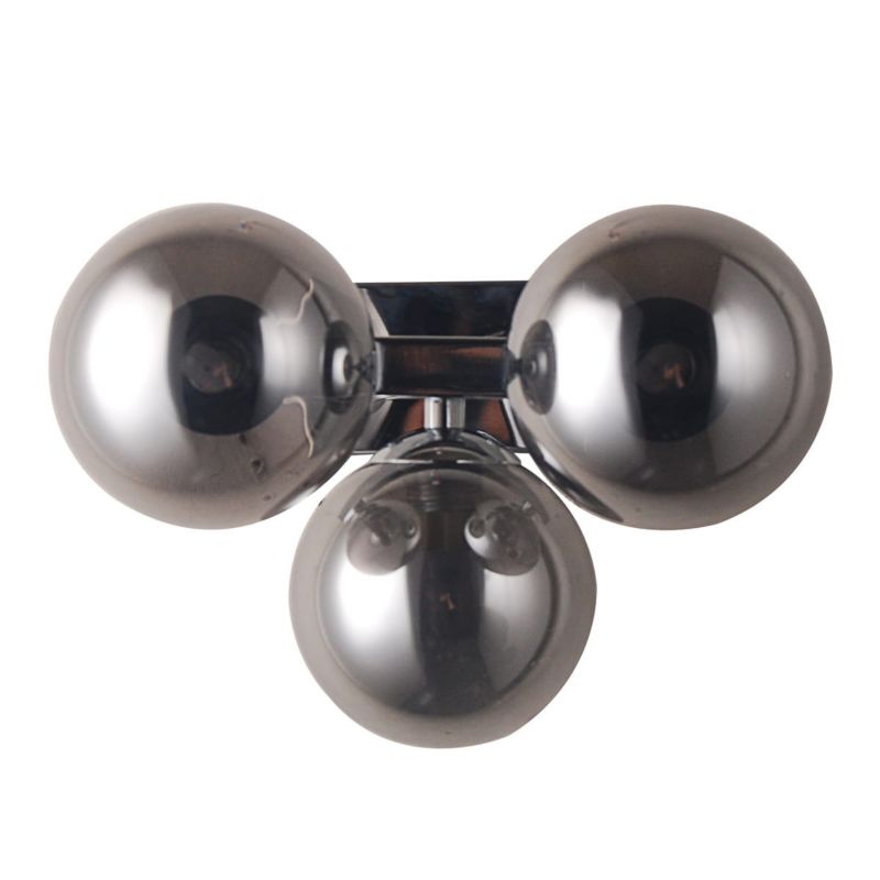 Kinkiet ścienny Italux Marbelio chromowany dymiony styl nowoczesny 3 x G9 x IP20 wym: 19 x 24 x 22 cm - 1 szt.