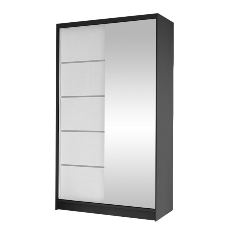 Szafa MIRJAN 24 z drzwiami przesuwnymi Diego III czarny/biały 1 szt.