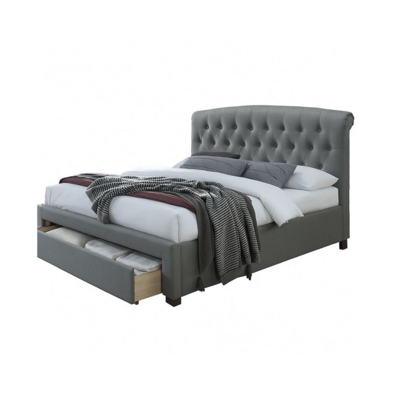 Łóżko Halmar AVANTI 160x200 szare z szufladą 1 szt