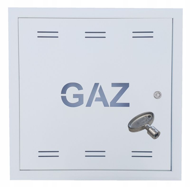 Drzwiczki Gazowe FEINZ Metalowe Skrzynka 40X40X5 Białe Na Klucz 1 Szt.