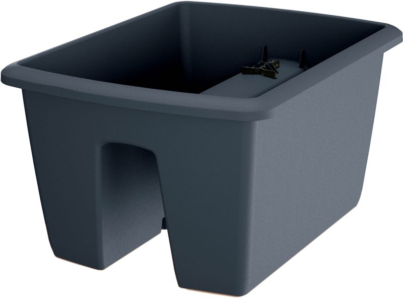 Doniczka Prosperplast Respana Railing antracyt 40 cm