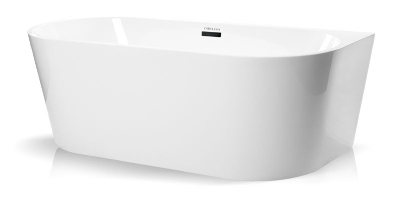 Wanna wolnostojaca Corciano Corsica 150x75cm z czarnymi dodatkami 1szt.