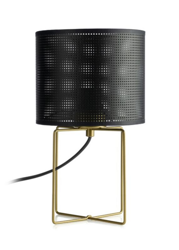 Lampa stołowa Luminex Loft Shade złoty mat-czarna 1 x E27 x 15W IP20 wym: 31 x 18 x 18 cm metal - 1 szt.