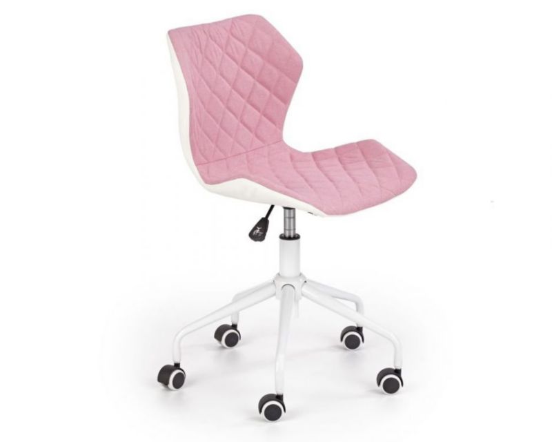 Fotel Halmar dla dziecka MATRIX 3 różowy/biały 1 szt