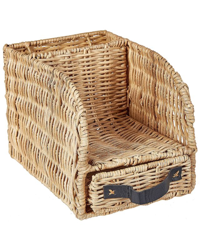 Organizer na dokumenty z szufladą rattanowy jasny Malpelo 1 szt.