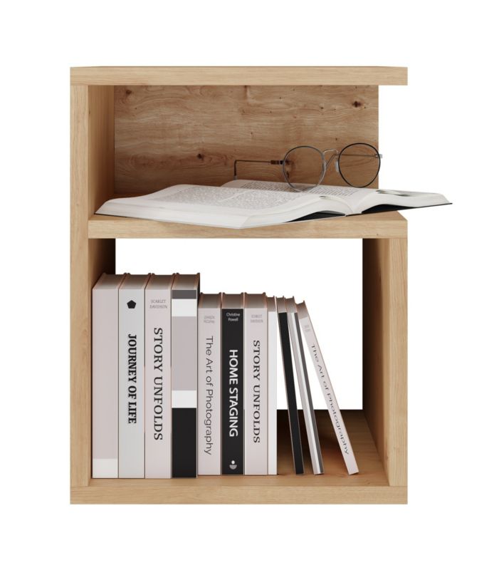 Szafka Nocna Topeshop Stolik Tini Dąb Artisan 30x30x40 cm 1 szt.