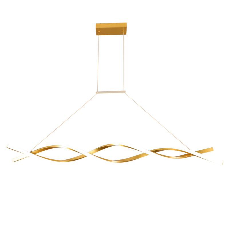 Żyrandol LED XUDO 37W 120cm Biały neutralny 4000K Złoty 1 szt.