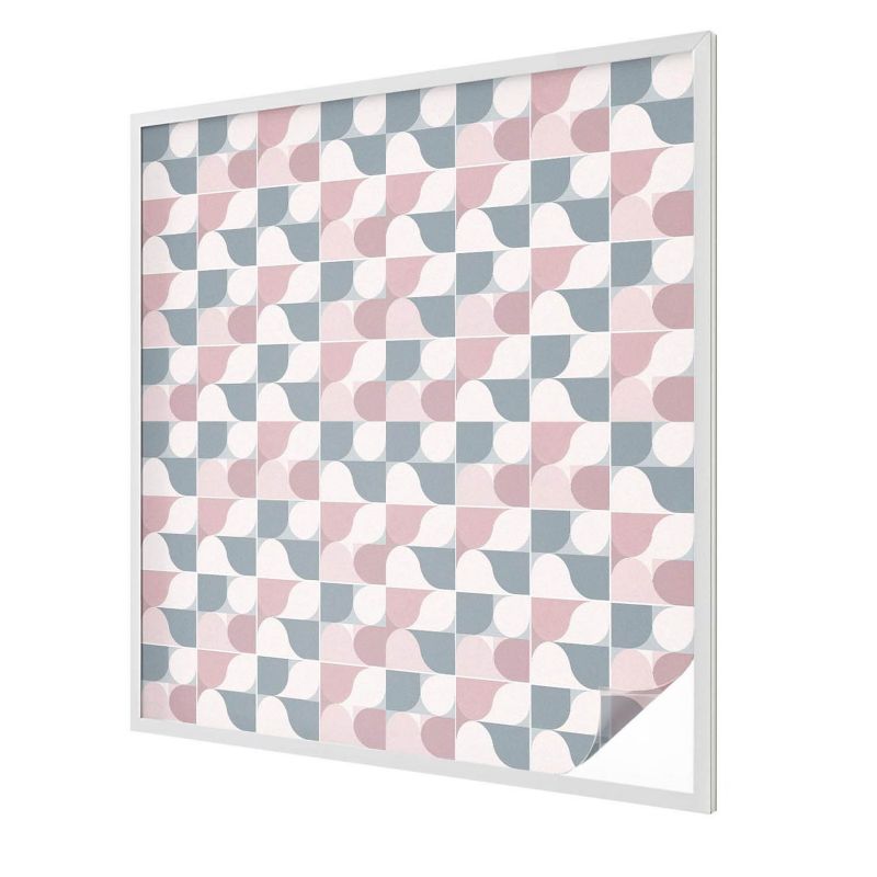 Witraż Samoprzylepny Wallfluent 100x100 cm Stylowa Dekoracja Okna Geometryczne kształty pastelowe 1 rol.