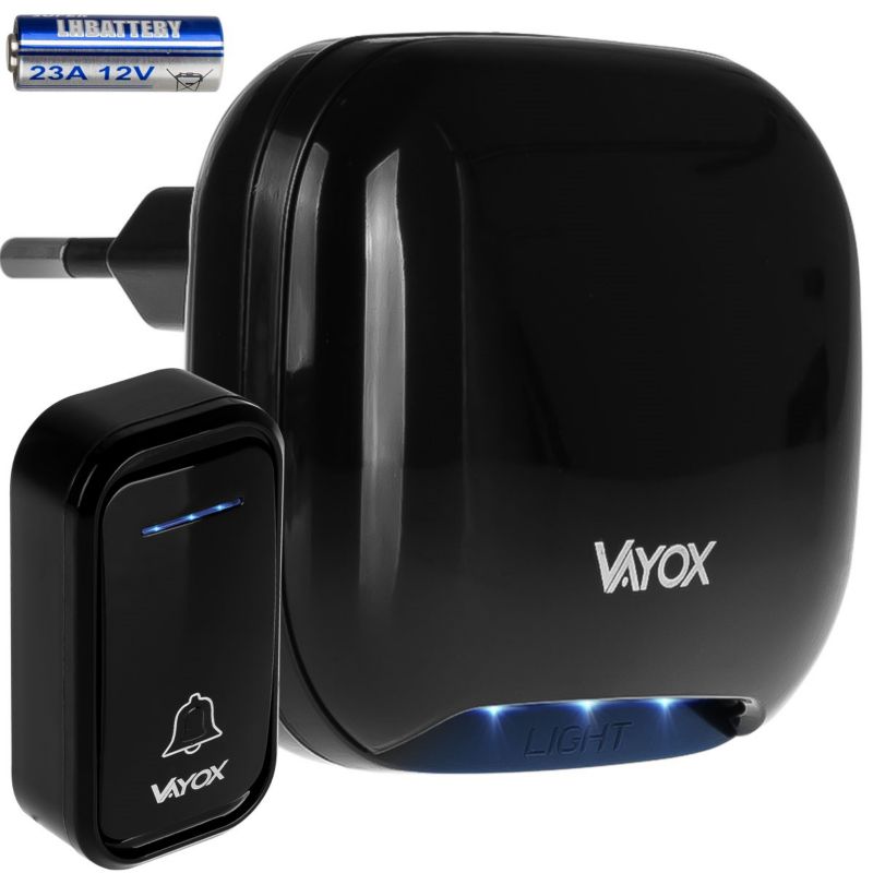 Dzwonek bezprzewodowy Vayox VA0286 na baterie 1 szt.