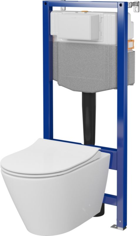 Zestaw WC Cersanit City Pro Oval CleanOn ze stelażem Aqua 2.0 1 szt.