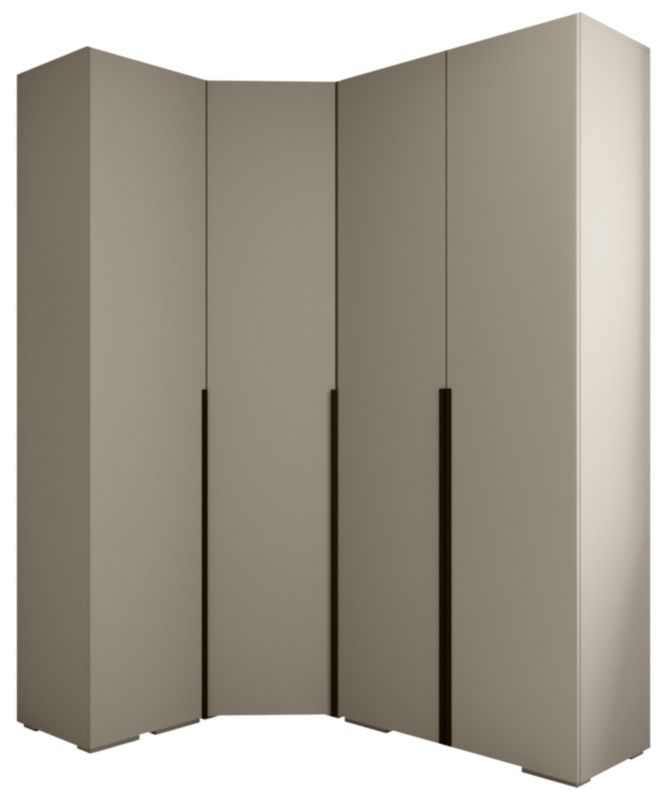 Garderoba wysoka do przedpokoju Abiks INOVA 1 Z3 kaszmir+czarny 1szt.