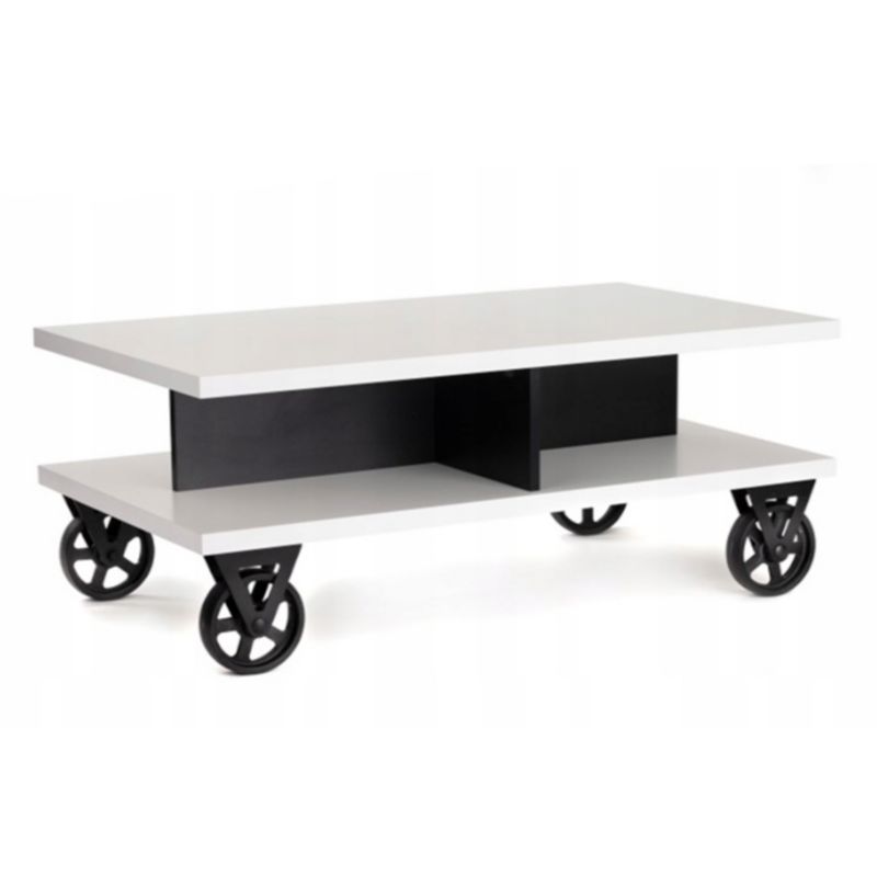 Stolik Hurtownia-Mebli Prostokątny kawowy Agata 100cm Biały Mat 100x55x45 cm 1szt.