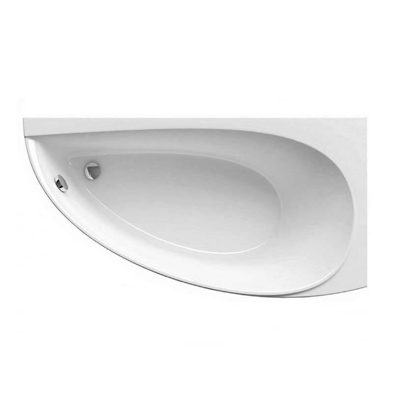 Akrylowa wanna asymetryczna Ravak Avocado 160 P snowwhite 1szt