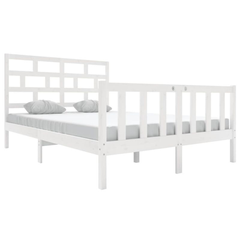 Łóżko drewniane WaszeMeble 120x200 cm biała WM-3101344 1 szt.