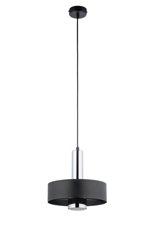 Lampa wisząca Sigma Lighting Rif Lux 6302 czarno-srebrna dekoracyjna 1xGX53 x 1 szt.