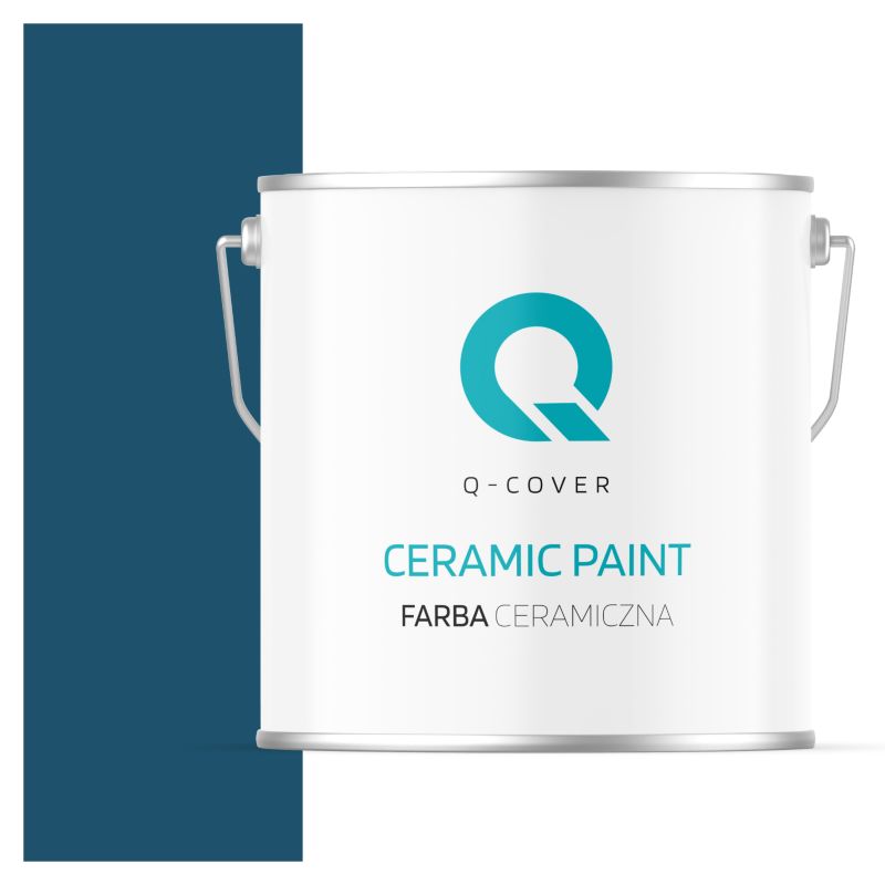 Farba Ceramiczna Do Ścian i Sufitów Q-Cover Granatowy H0508 Głęboki Mat 5L