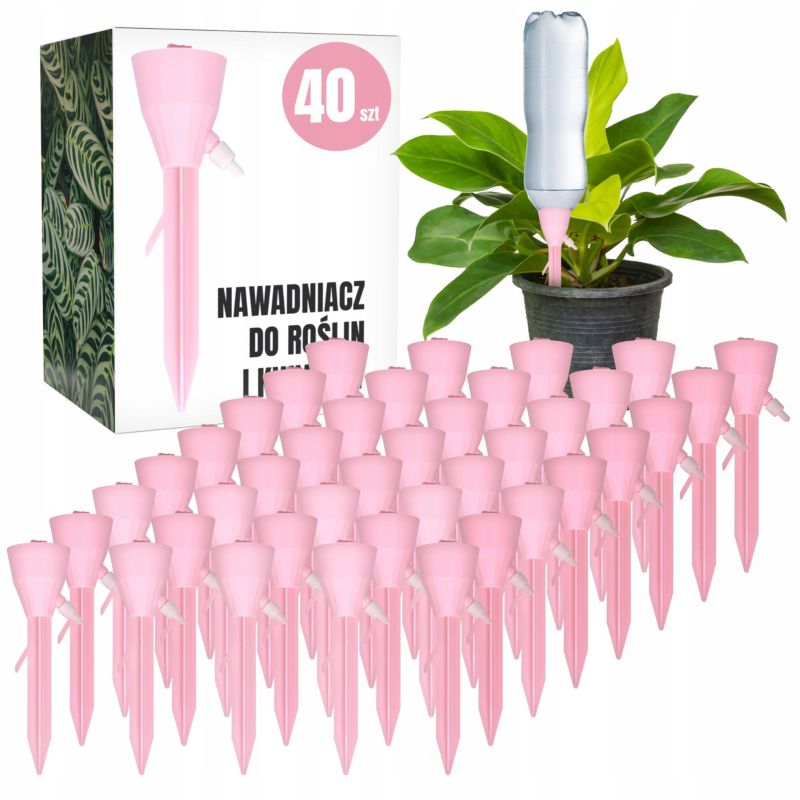 Nawadniacz, Sillar, dozownik, z kranikiem, do podlewania roślin, kwiatów, 40szt