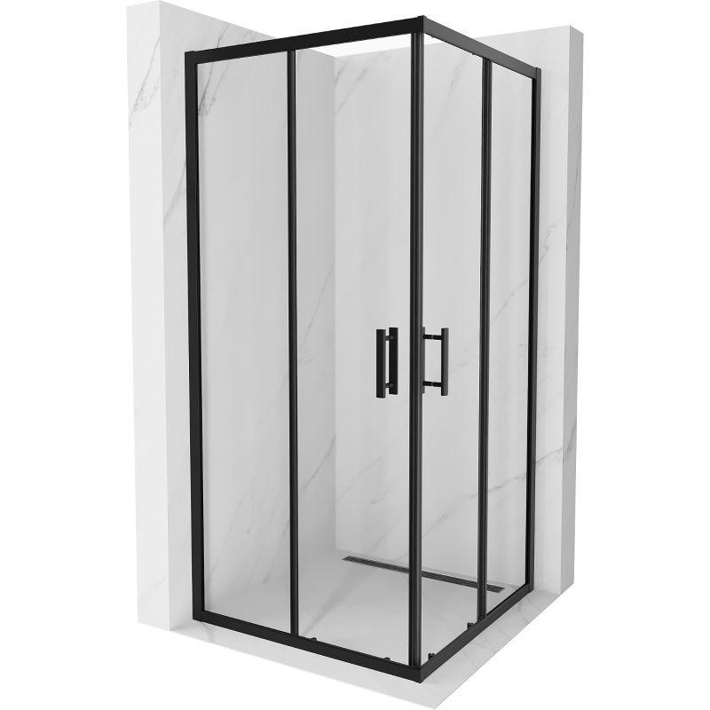 Kabina prysznicowa kwadratowa Mexen Rio czarna 1 szt.